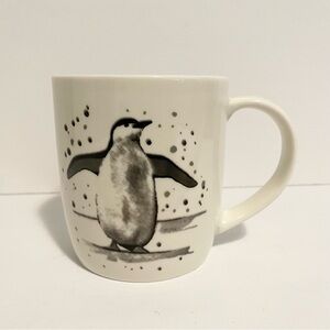 Casa Signature Penguin Winter Design Coffee Tea Mug Cup White